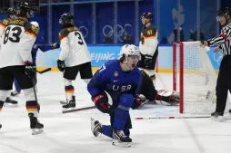 US beats Germany, earns top seed in Olympics knockout round for men's hockey
