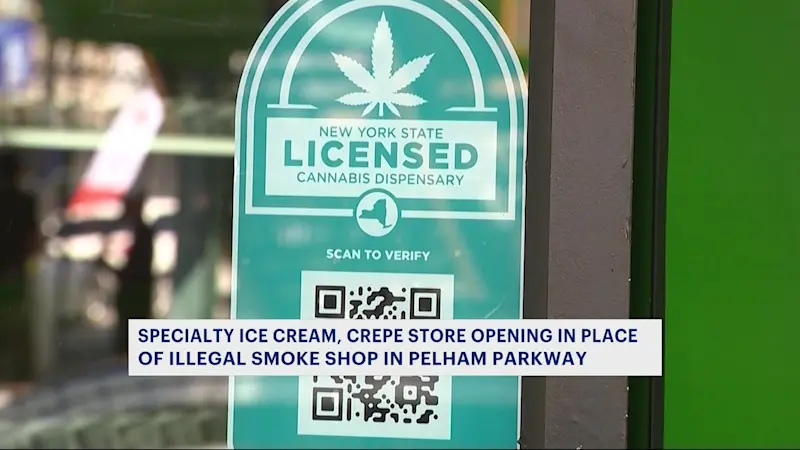 Story image: New ice cream, crepe shop opening in place of former illegal smoke shop in Pelham Parkway 