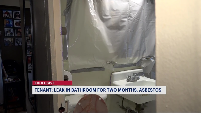 Story image: Crown Heights woman says she is living with exposed asbestos in NYCHA apartment