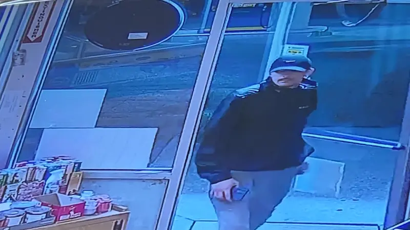 Story image: Brazen car thief caught on camera stealing idling car in Newburgh