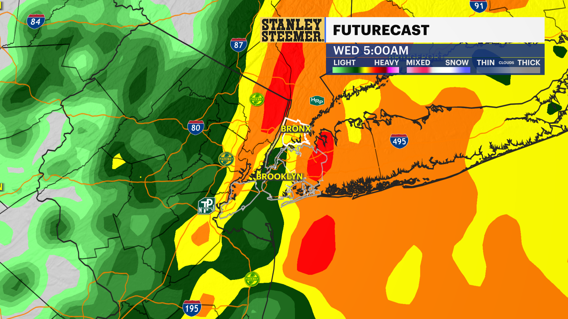 暴风雨观察：追踪感恩节前的雨水，对纽约旅行的影响