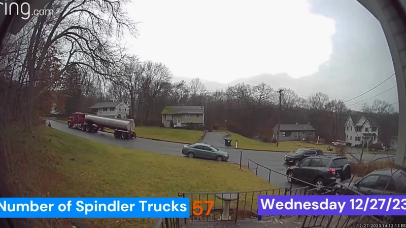 Story image: Surveillance video captures 58 water trucks in South Blooming Grove neighborhood in one month amid water crisis