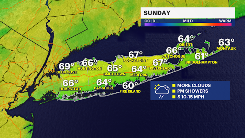 Story image: Showers, storms possible overnight on Long Island