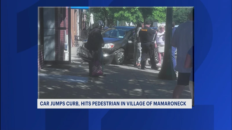 Story image: Police: Car strikes pedestrian in Mamaroneck