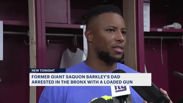 Ex-Giant Barkley’s father arrested for possessing loaded gun