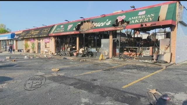 Fire guts iconic Francesco's Bakery in Hicksville