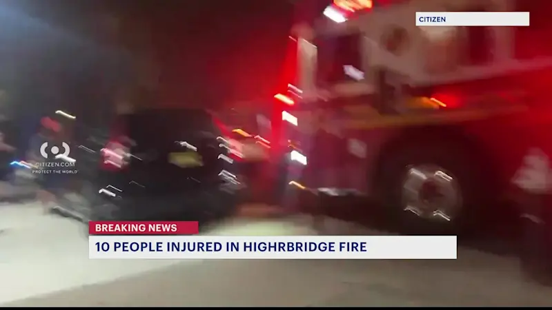Story image: FDNY: 10 people injured in Highbridge fire