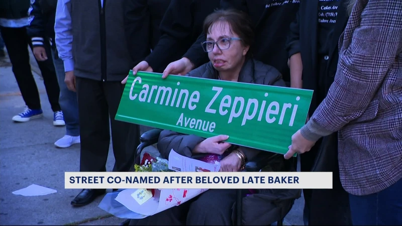 Story image: Pelham Bay Street renamed after late bakery store owner