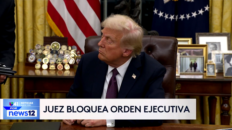 Story image: Univision 41 News Brief: Juez frena intento de Trump de quitar el derecho a pertenecer al país por nacer alla