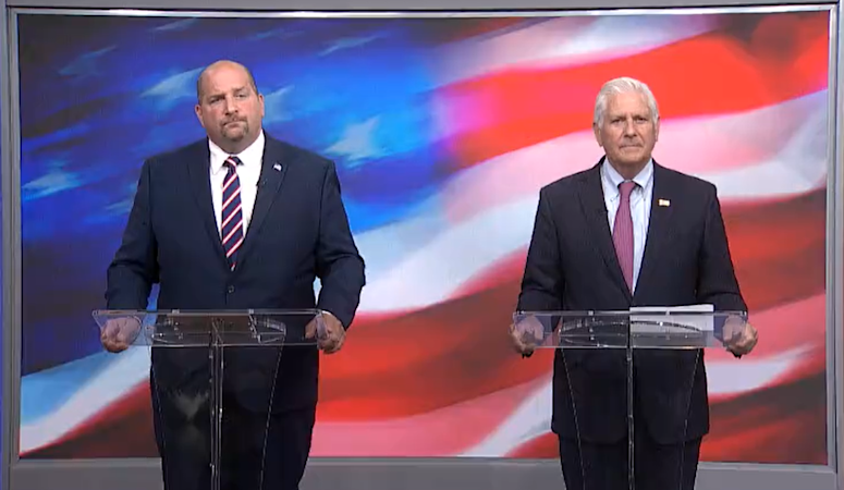 Story image: Blakeman, Koslow clash in heated Nassau County executive debate