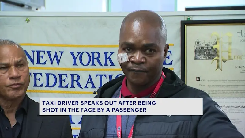 Story image: Taxi driver describes being shot in face by passenger in Canarsie