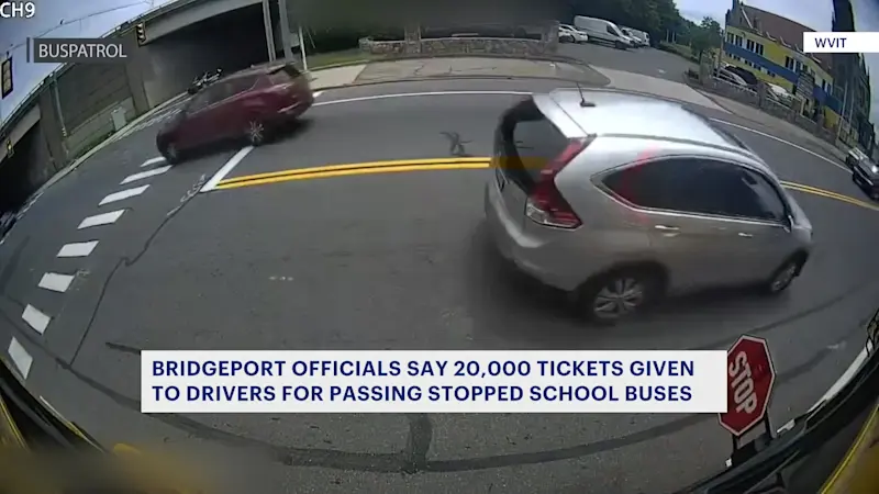 Story image: Over 20,000 tickets issued to drivers who failed to stop for Bridgeport school buses