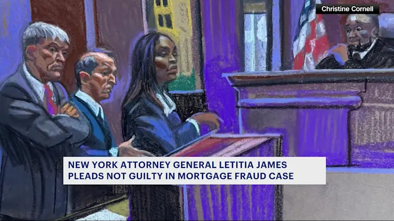 Story image: NY Attorney General Letitia James pleads not guilty in mortgage fraud case pushed by Trump