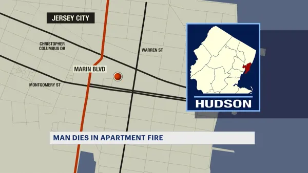 Prosecutor: 61-year-old man dies in Jersey City high-rise fire