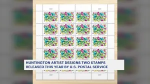 Huntington artist designs stamps now available for purchase at USPS locations