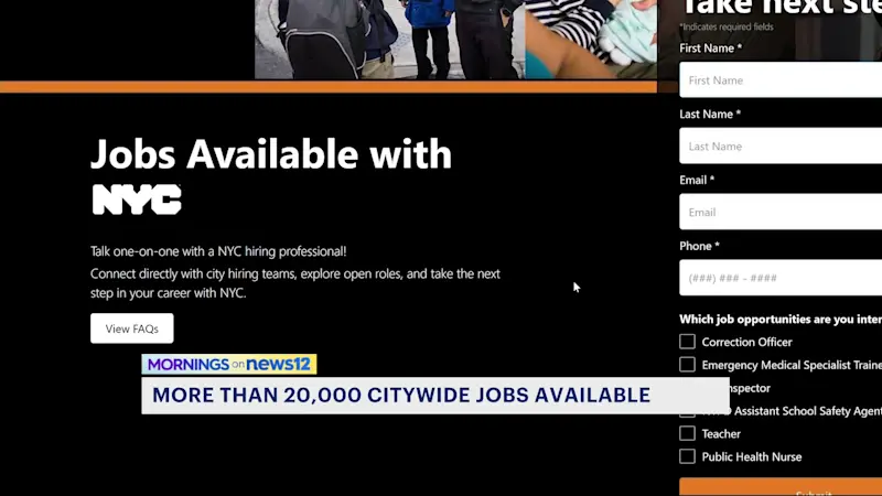 Story image: Department of Citywide Administrative Services says more than 20,000 jobs available citywide