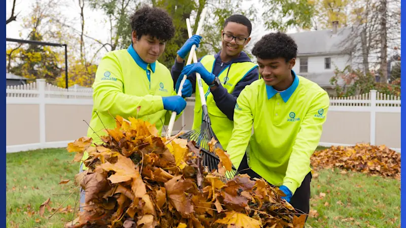 Story image: Jersey Proud: Student volunteers help seniors prepare for cold weather