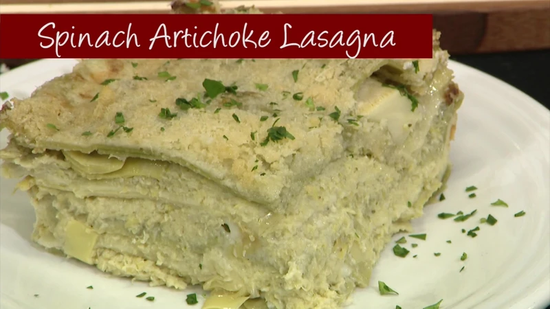 Story image: What's Cooking: Uncle Giuseppe's Marketplace's spinach and artichoke lasagna 