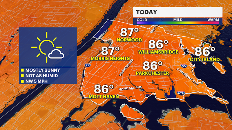Story image: One more dry and bright day before several rain chances