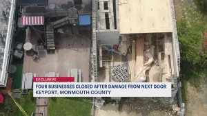 4 Keyport businesses indefinitely shut down after construction incident condemns building