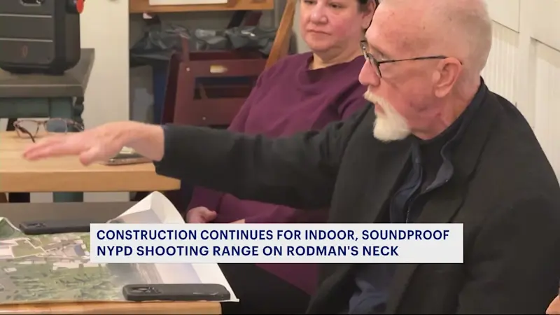 Story image: Community meeting held on City Island as Rodman's Neck firing range sound abatement project continues