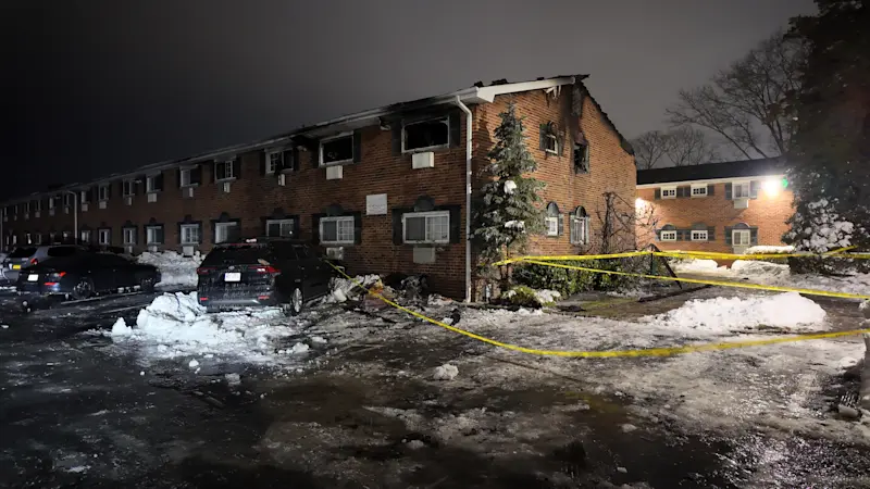 Story image: 2 residents, 1 firefighter injured after fire rips through West Babylon apartments