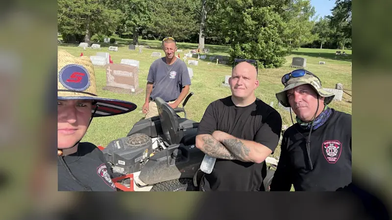 Story image: Jersey Proud: Volunteers help clean Hazlet’s Cedarwood Cemetery