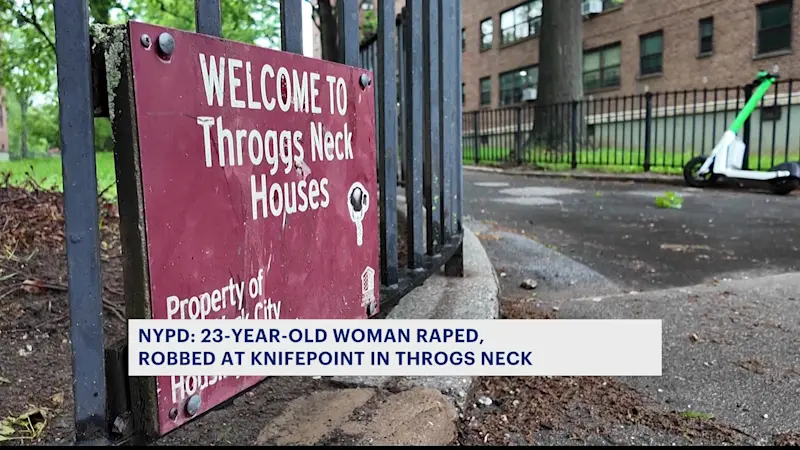 Story image: NYPD: 23-year-old woman raped, robbed at knifepoint in Throgs Neck