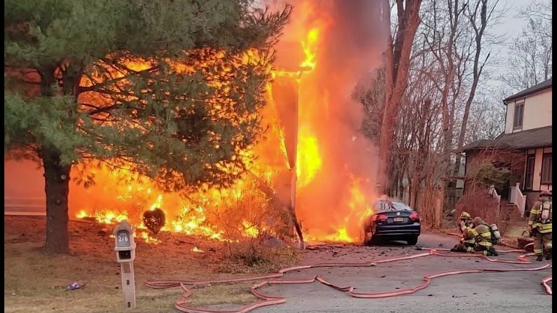 News 12 | Westchester | House Fire Displaces 2 People In Monroe