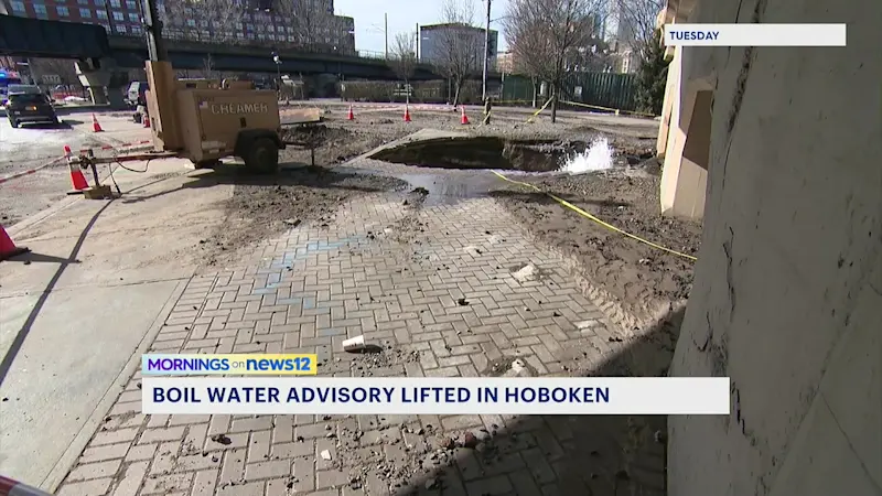 Story image: Hoboken's boil water advisory lifted after water main break earlier this week