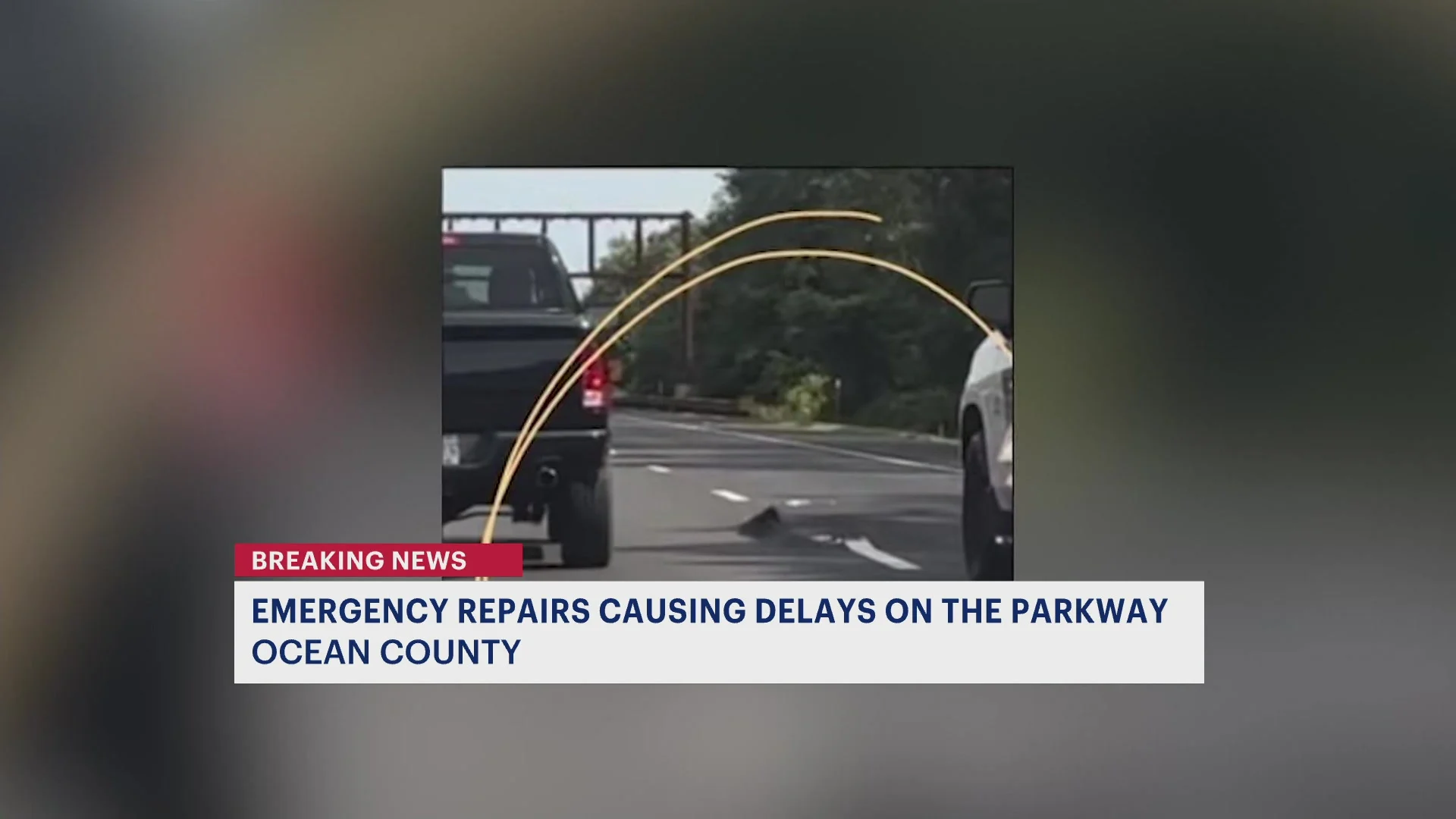 Buckling roadway causes heavy delays on Garden State Parkway