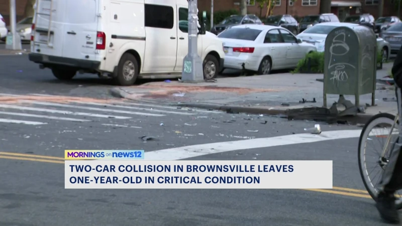 Story image: Police: 1-year-old in critical condition, 2 drivers in custody following 2-car crash in Brownsville