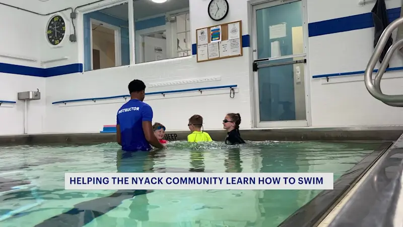 Story image: Swim instructor offers lessons at Nyack YMCA after learning how to swim there a few years earlier