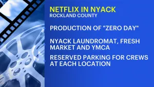 Netflix to film parts of conspiracy thriller 'Zero Day' in Nyack on Wedesday