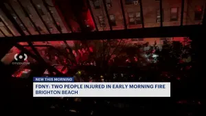 FDNY: 2 people injured in Brighton Beach fire