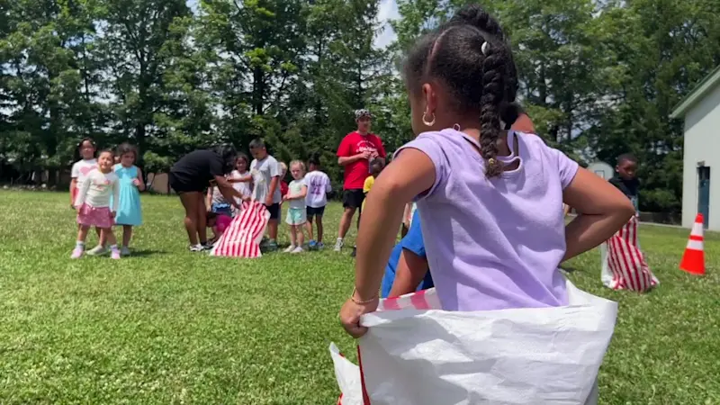 Story image: Summer camp staff and kids battle heat, stay on camp schedule as temps soar