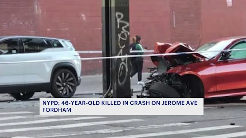 Story image: Caught on camera: Crash in Fordham intersection kills driver
