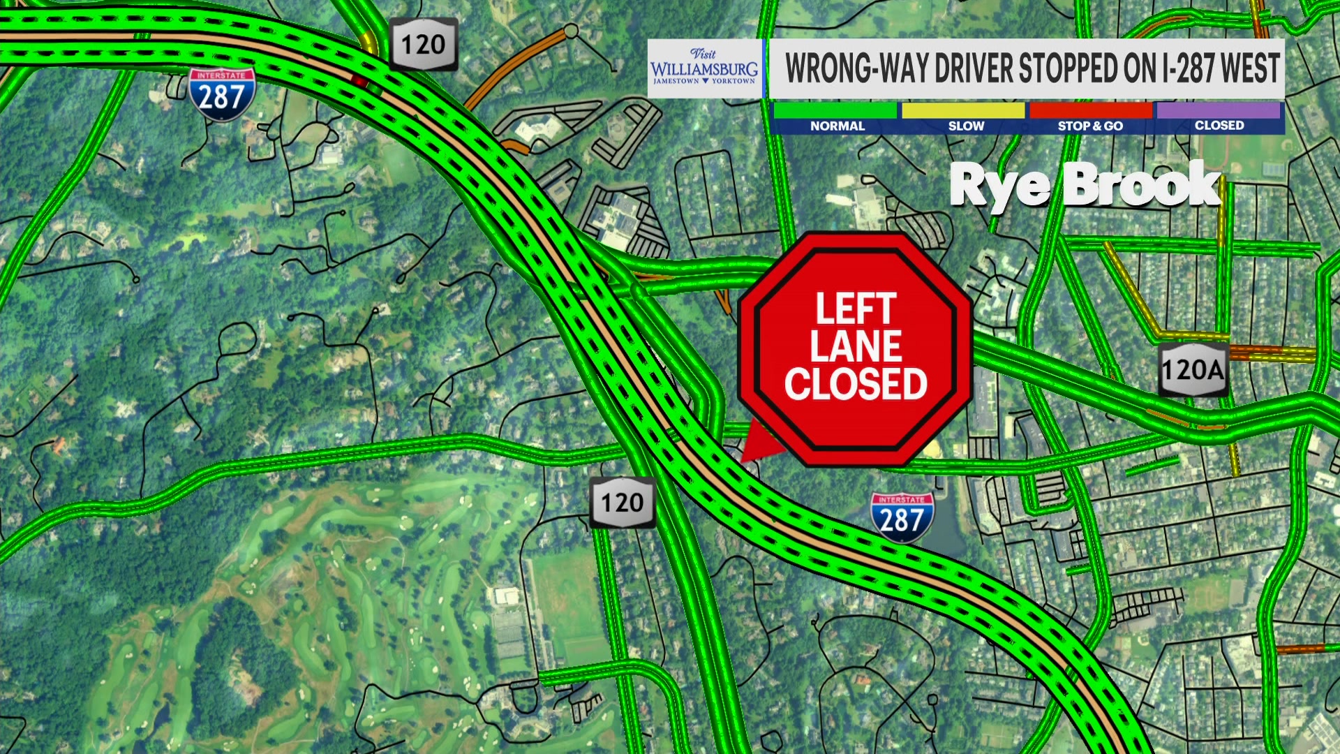 News 12 Westchester Traffic alert: One lane of I 287 west closed by