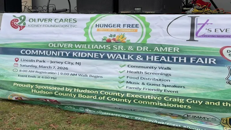Story image: Jersey City community walk shines light on kidney disease