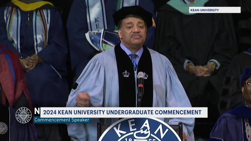 Story image: Kean University holds commencement ceremony with special guest Neil deGrasse Tyson