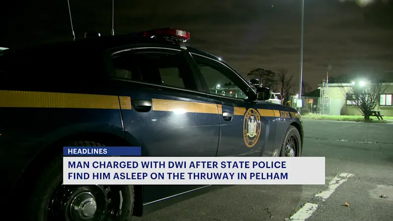 Story image: Police break window to wake driver found asleep in work zone, charges include aggravated DWI