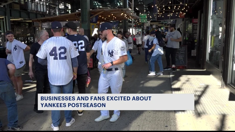 Story image: Bronx businesses revel in Yankees postseason baseball