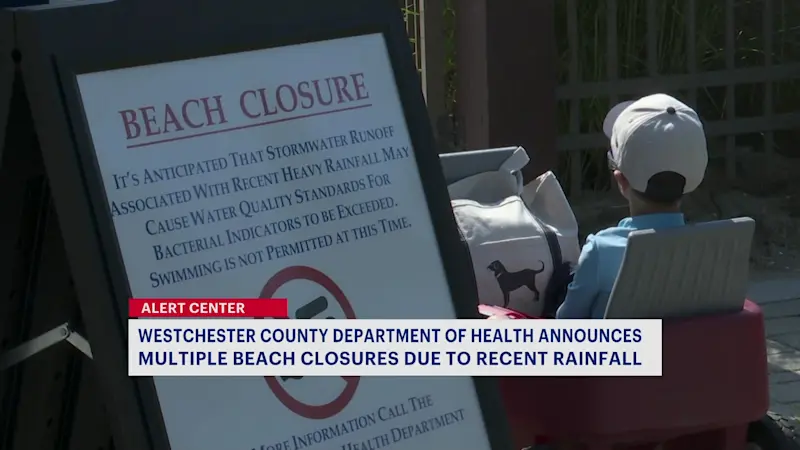 Story image: Westchester beaches shut down after storm runoff raises safety concerns