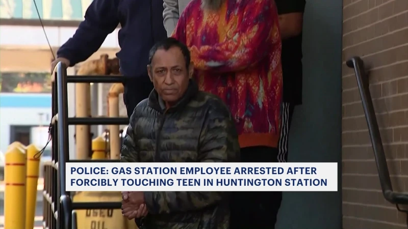 Story image: Gas station attendant in Huntington Station accused of forcibly touching teen girl 