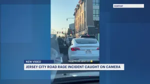 Road rage incident in Jersey City caught on camera; police seek driver