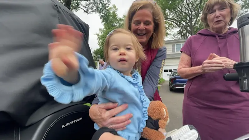 Story image: Darien family gets surprise visit from Miracle Riders