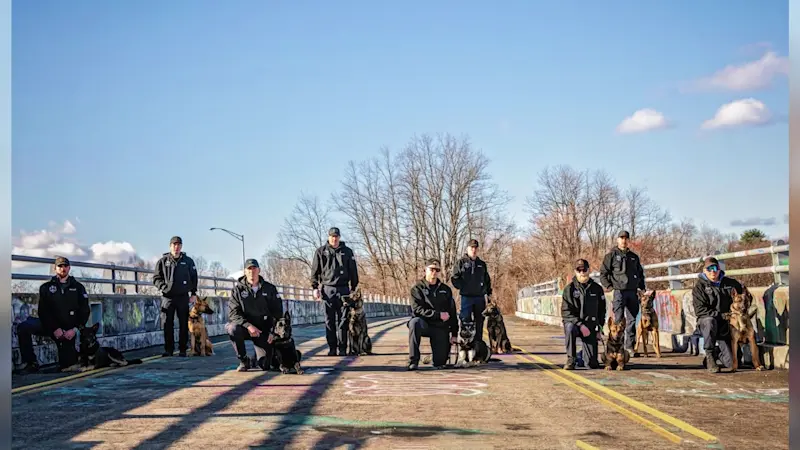 Story image: K-9 teams graduate 16-week training program