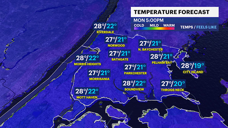 Story image: BITTER BLAST: One more frigid day before temperatures recover in Brooklyn this week
