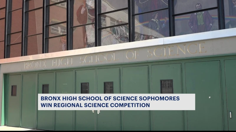 Story image: Bronx High School of Science trio wins top prize at regional science competition
