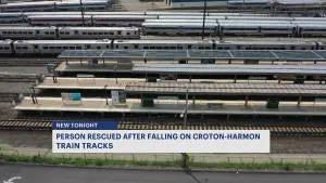 Officials: Person rescued after falling onto train tracks of Croton-Harmon Metro-North station